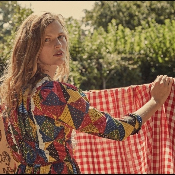 Doen Nicolette Dress in Countryside Patchwork Print - Picture 3 of 12